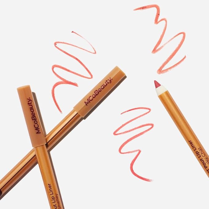 MCoBeauty Perfect Pout Lip Liner - Prance Proudly - Long-Wearing Creamy Lip Liner Pencil for Fuller Lips - Velvety Nude Contour Pencil to Define, Shape & Overline - Vegan Cruelty Free Lip Makeup