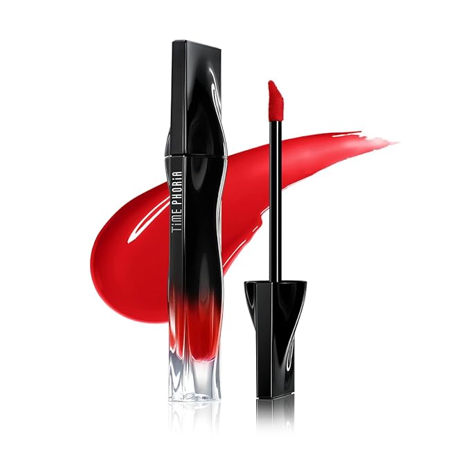 Stellar Dust Lip Stain 17 Eros, Waterproof Transfer-Proof Lip Gloss, Deep Warm Red Tinted Glossy Finish, High-Pigment Vibrant Color, Hydrating Lightweight Long-Lasting Lip Makeup for Women