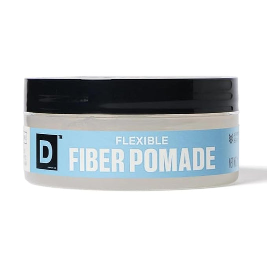 Duke Cannon Supply Co. Flexible Fiber Pomade – 2 oz – Strong Hold, No Shine, Water-Based for Easy Washout, Textured & Pliable Finish for Shorter Hairstyles