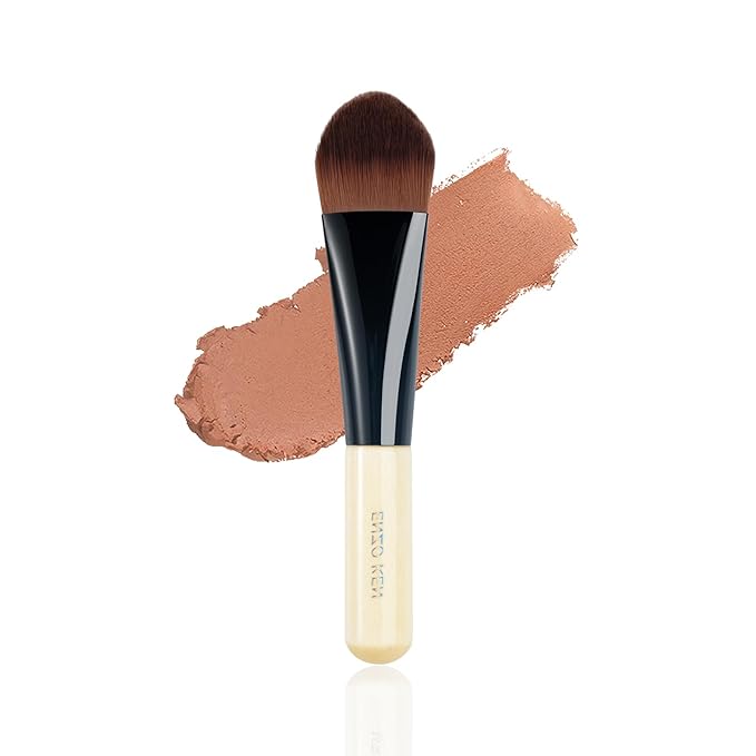 Kabuki Triangle Foundation Brush, Angled Concealer Brush Under Eye, Kabuki Foundation Brush, Liquid Foundation Brushes for Liquid Makeup, Cream Contour Brush for Cream Makeup.(K8003E)