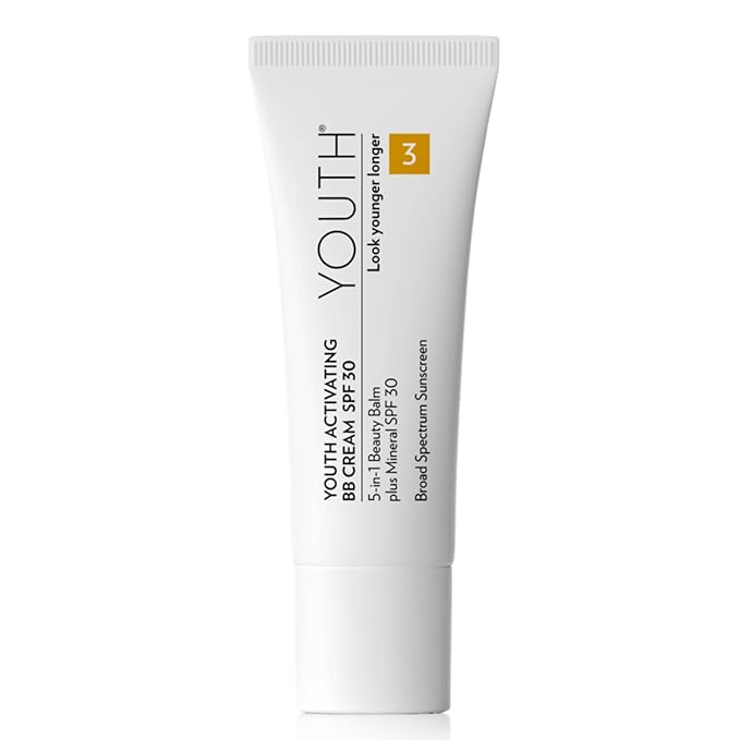 Shaklee - YOUTH - Activating BB Cream SPF 30-5-in-1 Beauty Balm Evens Tone, Corrects, Hydrates, Nourishes & Protects Skin - Medium Shade