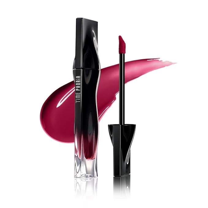 Stellar Dust Lip Stain 08 Rubion, Waterproof Transfer-Proof Lip Gloss, Ruby Purple Red Tinted Glossy Finish, High-Pigment Vibrant, Hydrating Lightweight Long-Lasting Lip Makeup for Women