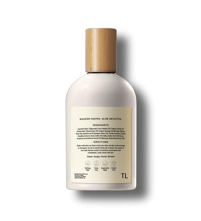 Day Spray – Fast Absorbing Body Oil with Jojoba, Moringa & Green Coffee – Free from Alcohol, Parabens & Synthetic Fragrance – 3.3 fl oz