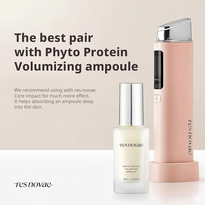 RESNOVAE Phyto Protein Volumizing Ampoule – Firming & Smoothing Face Serum with Hydrolyzed Lupine Protein & INDUCELL | Deep Firming & Lifting Anti-Aging Ampoule (30ml / 1.01 fl.oz)