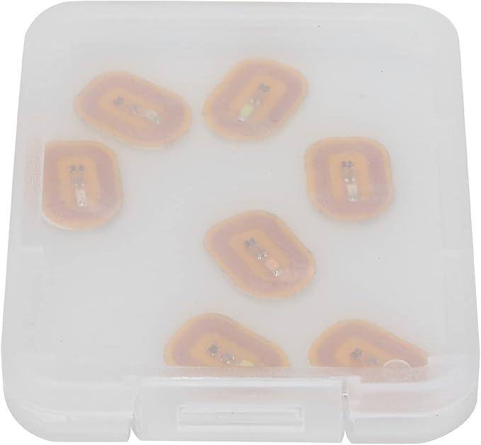 Jiawu Glowing NFC Nail Stickers, Smart LED Light Source NFC Nail Art Tips Lighting for Mobile Phone