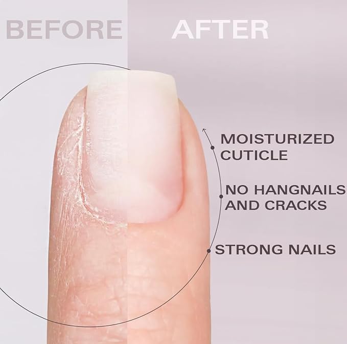 Beauty Power Nail Oil Cuticle Pen - Orange - Nail Strengthener & Growth Serum with Vitamin A, D, E, B5, Grapeseed & Natural Oils - Repair for Brittle, Peeling, Thin Nails - Twist Brush Pen