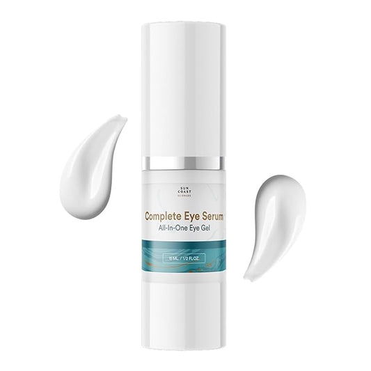 Sun Coast Sciences - Complete Eye Serum by Dr. Mark Rosenberg for Wrinkle Reduction, Age Spots Fading, and Under-Eye Bags Treatment (Pack of 4)
