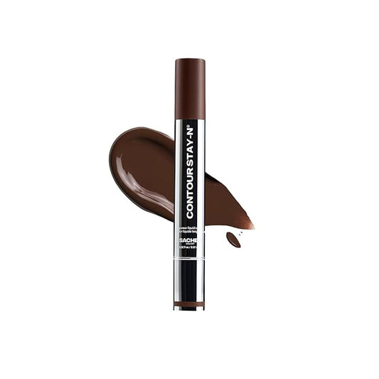 Sacheu Liquid Contour STAY-N Long Wear Cream Contour Makeup — Long Lasting, Blendable, & Lightweight Formula — Vegan & Cruelty-free, Giving Fierce