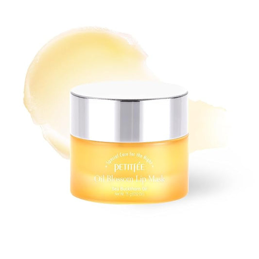 Sleeping Lip Mask Sea Buckthorn Oil 0.53 Oz. | Day & Night Lip Balm, Overnight Lip Mask, Lip Treatment for Dry & Crack Lips, Deep Moisturizing with Vitamin E, Shea Butter, 6 Phyto Oil Complex