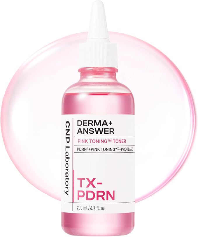 CNP Pink Toning™ Toner, PDRN + Tranexamic Acid Toner for Face, Salmon DNA, Niacinamide, for Glass Skin, Korean Skincare, 6.7 fl. oz.
