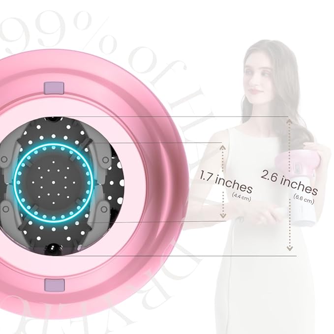 GIHALI Universal Hair Diffuser “Super Sturdy” 1.7 Inch to 2.6 Inch for Natural Curly and Wavy Hair, Hair Dryer Attachment (Pink 2 Aroma Upgrade)