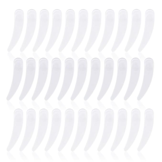 200PCS Cosmetic Spatulas, Small Makeup Spatula, Mini Plastic Makeup Scoop for Mixing and Sampling, Skin Care Facial Cream Mask Spatula (White)