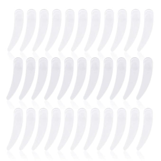 200PCS Cosmetic Spatulas, Small Makeup Spatula, Mini Plastic Makeup Scoop for Mixing and Sampling, Skin Care Facial Cream Mask Spatula (White)