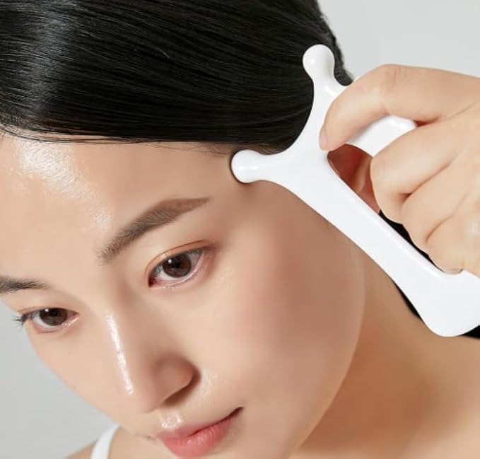 ROYROSA® 로이로사괄사 K-Beauty, 100% Ceramic Guasha, Facial and Body Acupuncture Therapy, Reduce Fine Lines and Wrinkles, Made in South Korea Guasha_Mini