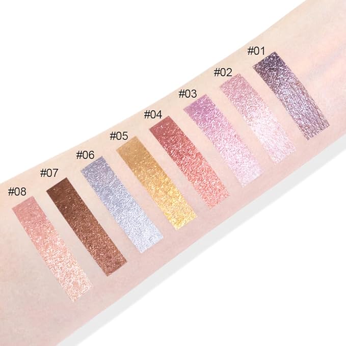 Peach Coral Shine Cream Shimmer Eyeshadow – Warm Peach Coral Eye Shadow, High Pigment Glitter Pearl Shade, Waterproof Long-Lasting Crease-Proof Single Eyeshadow for Natural Soft Glam Eye Makeup 4