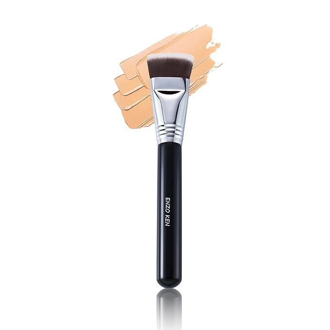 Flat Top Foundation Brush for Liquid Makeup, Liquid Foundation Brush, Flat Makeup Brush for Liquid Foundation, Make up Brush for Foundation, Makeup Brushes Foundation. (900F)