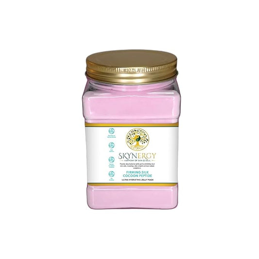 Firming Silk Cocoon Peptide Jelly Mask - Professional hydro Glo Face Masks Skin Hydration, Radiance & Glow, Suitable for all Skin Types - Vajafacial Jelly Mask |12 Applications (30Fl Oz)