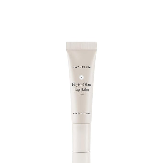 Naturium Phyto-Glow Lip Balm, Hydrating Lip Care with a Glossy Finish, 0.34 oz Clear