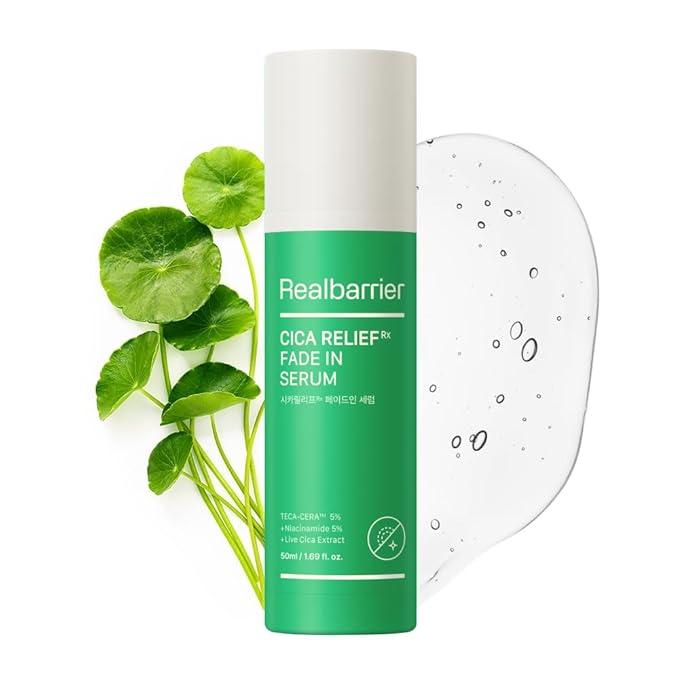 Real Barrier | Cica Relief Rx Fade In Serum | Calming & Skin Recovery Face Serum | Instant Relief from Skin Irritation | Soothing Moisturizer for Sensitive Skin | Korean Skin Care | 1.69 fl oz (50ml)