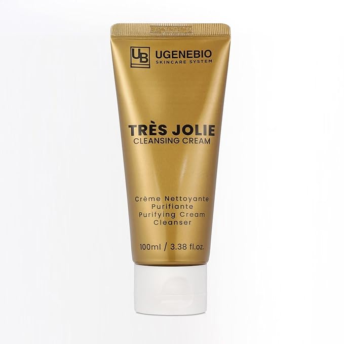 Tres Jolie Cleansing Cream – Gentle Makeup Remover & Hydrating Facial Cleanser with Ceramide, Ginseng & Green Tea – Moisturizing, Pore-Cleansing K-Beauty Skincare