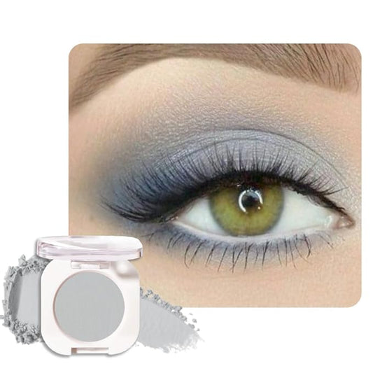 Single Matte Eye Shadow Palette Makeup, Smoky Gray Matte Eyeshadow for Women, Monochrome Eye Shadow Makeup, Pigmented Waterproof Sombras Para Ojos, Vegan, Talc, Paraben & Cruelty Free, 28