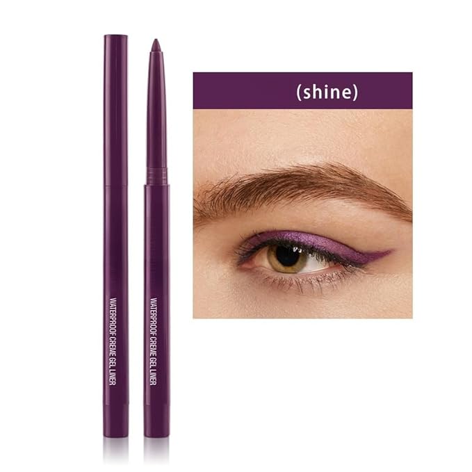 eye liner pencils no budge retractable eyeliner Sharpenable Multi-Use Longwear eyeliner pen Shimmer Royal