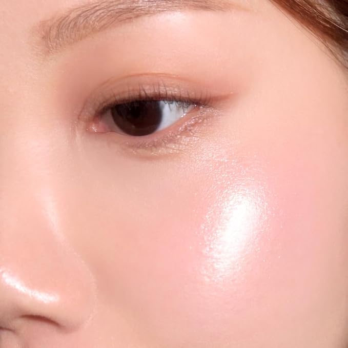 Amuse SEOUL Face Diamond Pink Diamond Highlighter | High Glossy Face Illuminator Powder, Korean Beauty Highlighter Makeup, Shimmer Glow Rose & Gold Glow Illuminator, Cruelty-Free & Vegan (4.7g)