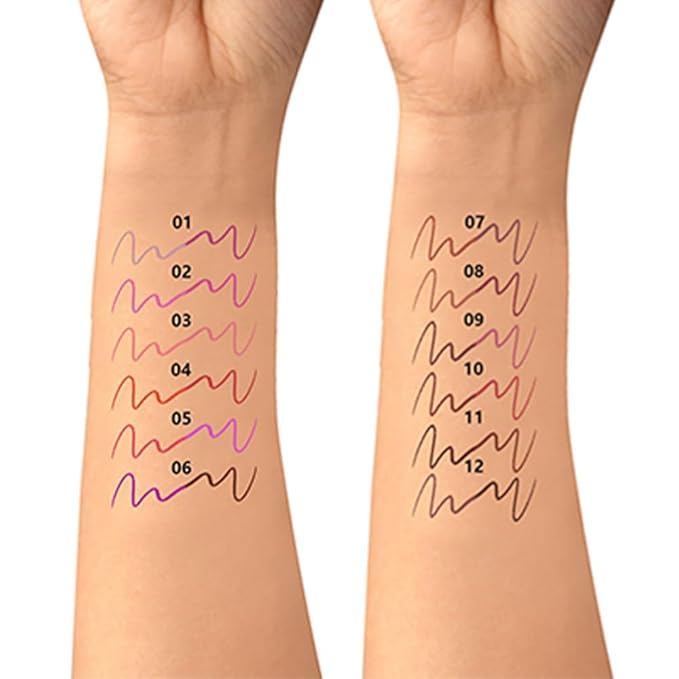 Hxssll Dual-Ended Crayon Matte Lip Liner Waterproof Long-Lasting Lip Liner & Lipstick – Deep Brown & Taupe – Smudge-Proof, Hydrating, High Pigment Lip Contour Pencil for Perfect Lip Makeup 06#