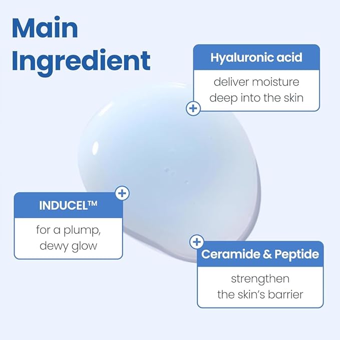 RESNOVAE Blue Crystal Hydrating Ampoule – Deep Moisture Firming Serum with Peptide Complex & Natural Crystal Minerals (30ml)