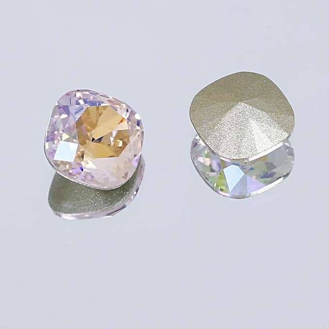 DONGZHOU Big Nail Art Rhinestone，48Pcs Mixed Color Rhinestones Nail Gems Shiny Multi Shape 3D Glass Crystals Nail Charms for Nail DIY Decorations Crafts
