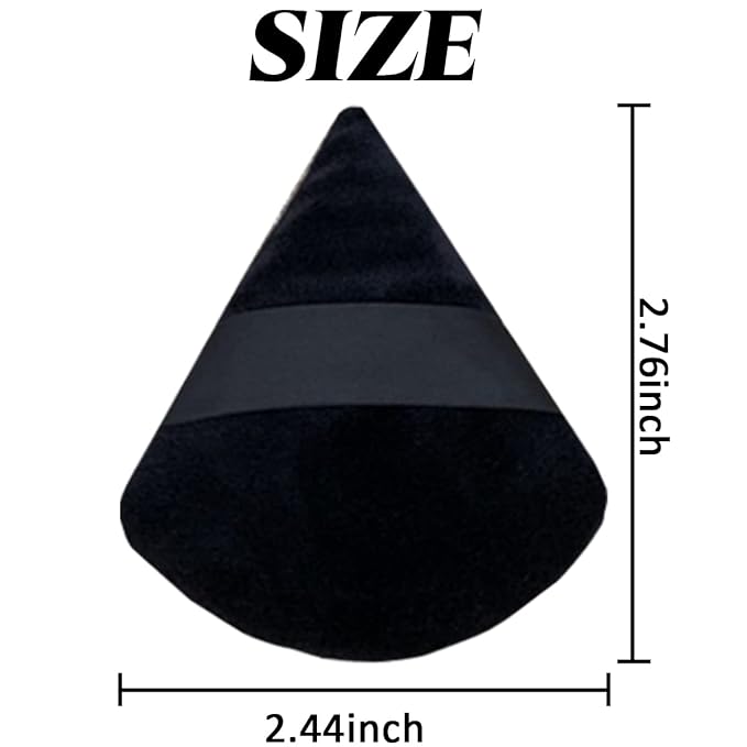 GXXMEI 30PCS Powder Puff Face Soft Makeup Sponge, Triangle Powder Puffs for Loose Powder Mineral Powder Velour Puff for Face Exquisite Makeup Eyes Contouring, Beauty Makeup Tools