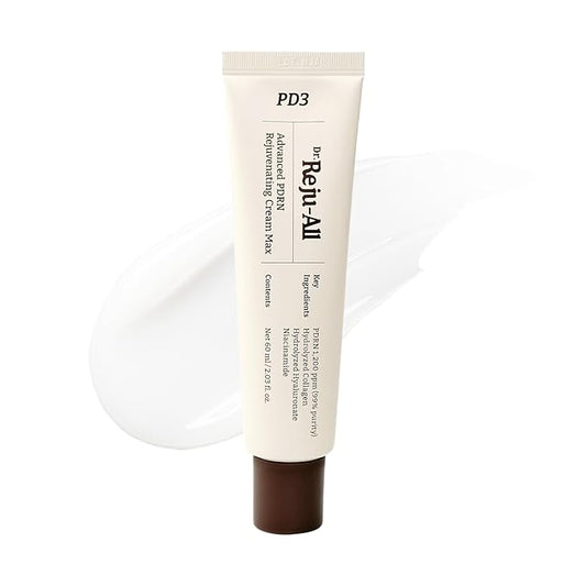 Dr. Reju-All Advanced PDRN Rejuvenating Cream Max – 99% Pure Salmon DNA PDRN Face Moisturizer – Optimal 1200ppm Concentration for Glow Skin – Korean Anti-Aging Skin Care Face Cream - Large 2.0 Fl Oz
