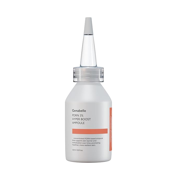 Genabelle PDRN 3% Hyper Boost Ampoule – Advanced Skin Support Serum with PDRN, Niacinamide, Hyaluronic Acid, Peptides, and Centella for Skin Barrier Support, Dryness, and Uneven Texture