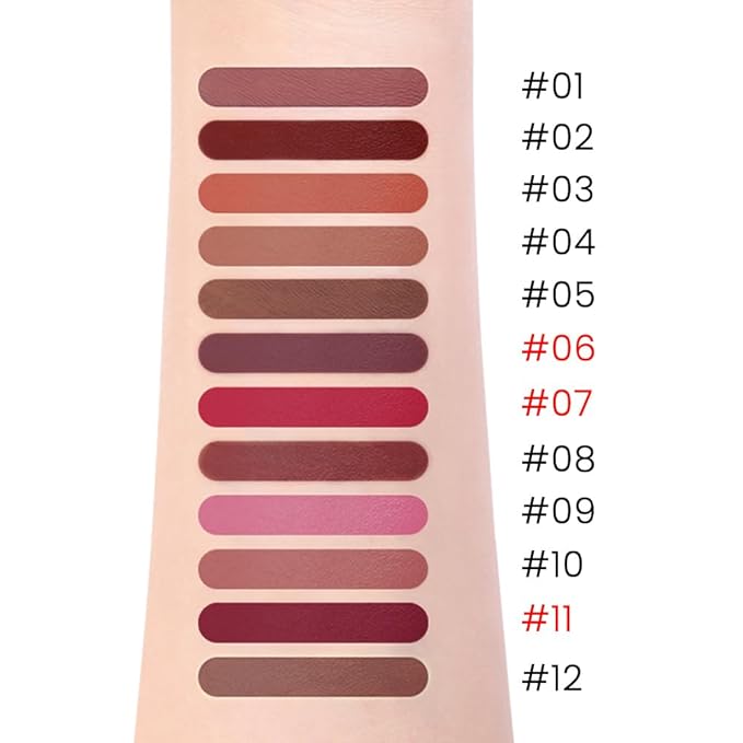 evpct 3Pcs Retractable Lip Liner Pencils Set Pack for Shaping & Sculpting Lips, Dark Mauve Maroon Purple Plum Ruby Red Creamy Matte Velvet Pigmented Lip Liner lipliners Crayon Lipstick,06 + 07 + 11