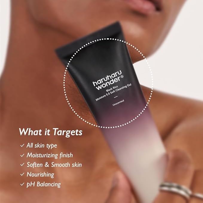 HARUHARU wonder Black Rice Moisture Cleansing Oil & 5.5 Soft Cleansing Gel Double Cleansing Duo Set