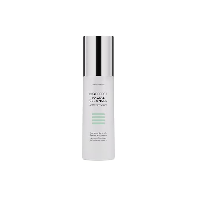 Bioeffect Facial Cleanser, Gel-to-Milk Face Wash & Gentle Makeup Remover with Moisturizing Squalane