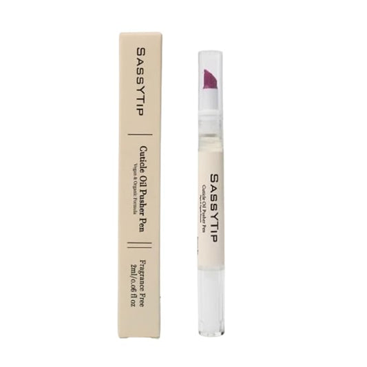 SASSYTIP Cuticle Pusher Oil Pen - Cuticle Remover & Nail Oil Pen with Rose & Lavender &Fragrance Free Scents, Portable Nail Care Pen for Work, Moisturizes & Strengthens Dry Cuticles (Fragrance Free)