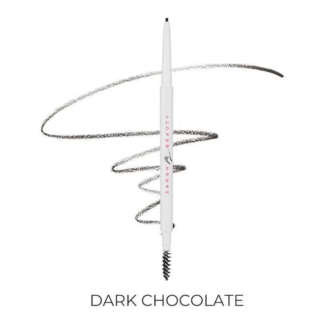 Better Brow - Retractable Eyebrow Pencil with Spoolie | Vegan & Cruelty-Free | Long-Lasting, Precision Brow Definer for Natural, Flawless Brows - Available in 6 Shades (DARK CHOCOLATE)