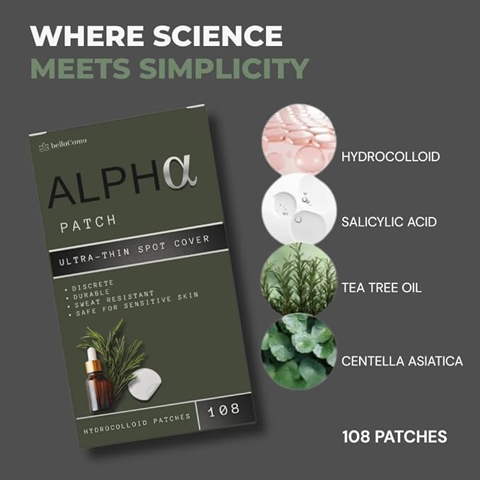 Pimple Patches- Hydrocolloid Acne Patches for Zits, & Blemishes- Clear Zit Stickers, Skin-Clearing Spot Treatment for Face- Fast Acting Acne Treatment for Day or Night- 108 Ct.