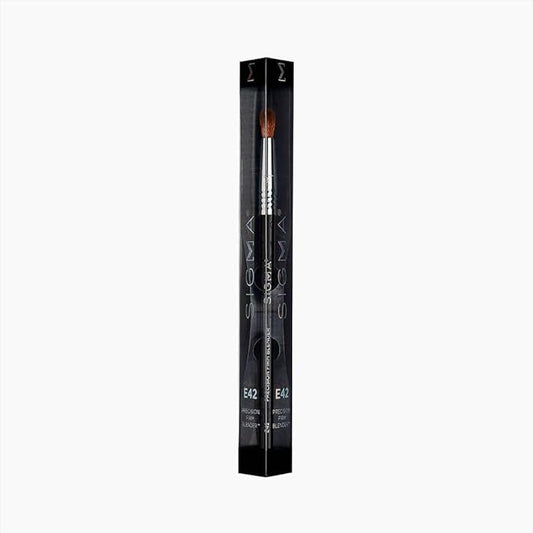 Sigma Beauty Professional E42 Precision Firm Blender Brush – Professional Dense Blending Brush for Cream or Powder Products - Firm Precision Eyeshadow Brush for Small or Hooded Eyes (1 Brush)