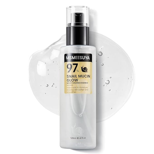Snail Mucin 97% Hydrating Face Serum 120ml, Moisturizing Essence with Snail Secretion Filtrate for Soft, Smooth & Radiant-Looking Skin, Suitable for All Skin Types