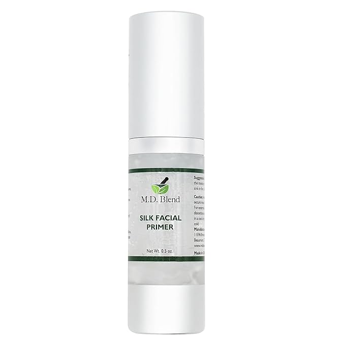 M.D. Blend Facial Pore Primer for Face before Makeup - Hydrating, Wrinkle Filling, Blurring Primer for oily & Mature Skin, Supports Korean Makeup, (1.95 fl oz/58ml)
