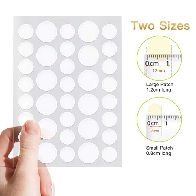 M MACIBOI Hydrocolloid Acne Pimple Patches - Overnight Whiteheads and Blemishes - acne dots pimple patches - Invisible Zit Stickers for Face and Spot Covers - Suitable for All Skin Types | 72 Count |