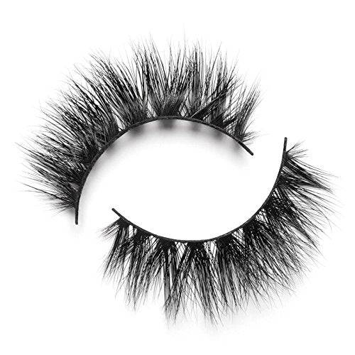 Lilly Lashes 3D Mykonos Faux Mink Strip Eyelashes, False Eyelashes Dramatic Look, Reusable False Lashes, Fake Lashes Pack, Lash Strips with Luxury Silk Like Fibers, No Lash Glue Included