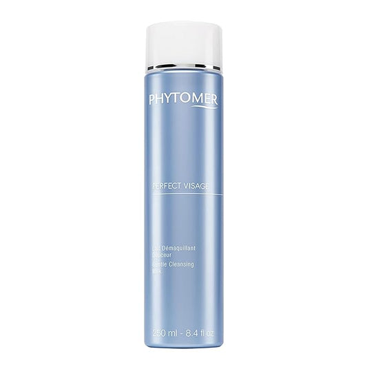Phytomer Perfect Visage Gentle Cleansing Milk | Moisturzing Daily Face Cleanser & Makeup Remover | Sustainable & Eco-Friendly Skincare | 250ml