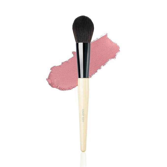 Natural Blush Brush, Black Goat Hair Makeup Brushes, Blush Makeup, Natural Hair Powder Brush, Detail Blush Brushes, Fluffy Blush Brush for Cheeks, Nose Contour Brush. (804B)