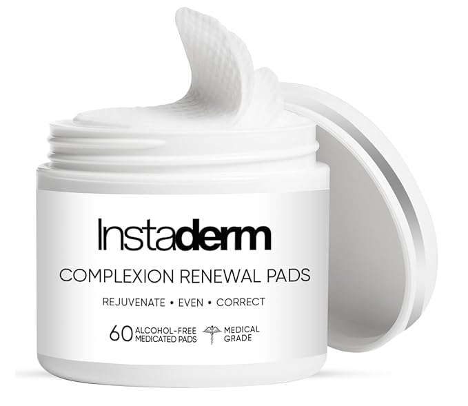 Complexion Renewal Pads-Eliminates Acne, Cystic Breakouts, Pimples, Oily Skin & Clogged Pores. Reduces Appearance of Uneven Skin Tone, Dark Spots, Freckles & Wrinkles.