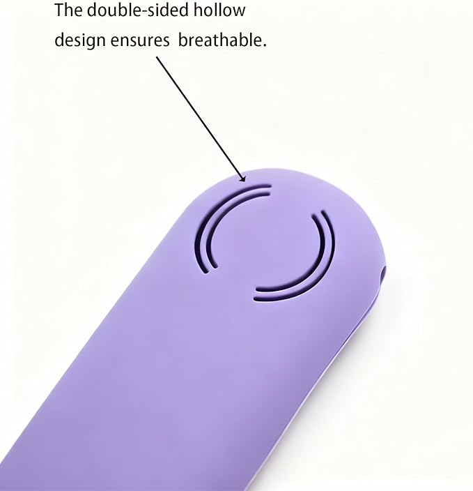 TacoMynxify Magnetic Silicone Makeup Brush Holder – Portable Cosmetic Brush Organizer Case, Travel Makeup Tool Storage for Purse, Bag & Beauty Essentials (Purple)