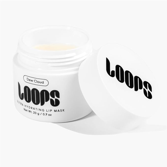 LOOPS Dew Cloud Ultra Hydrating Lip Mask - Nourish, Restore, and Replenish Hydration Beyond the Surface - Lip Balm - Gifts for Women, Stocking Stuffer