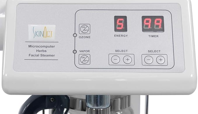 SKINACT Digital Euro Facial Steamer with Aroma Therapy + LED Magnifying Lamp